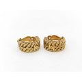 Chanel Coco Mark Chain Clip-On Earrings, Gold-Tone