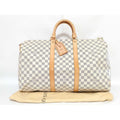 Louis Vuitton Damier Azur Keepall 50 Duffle Bag