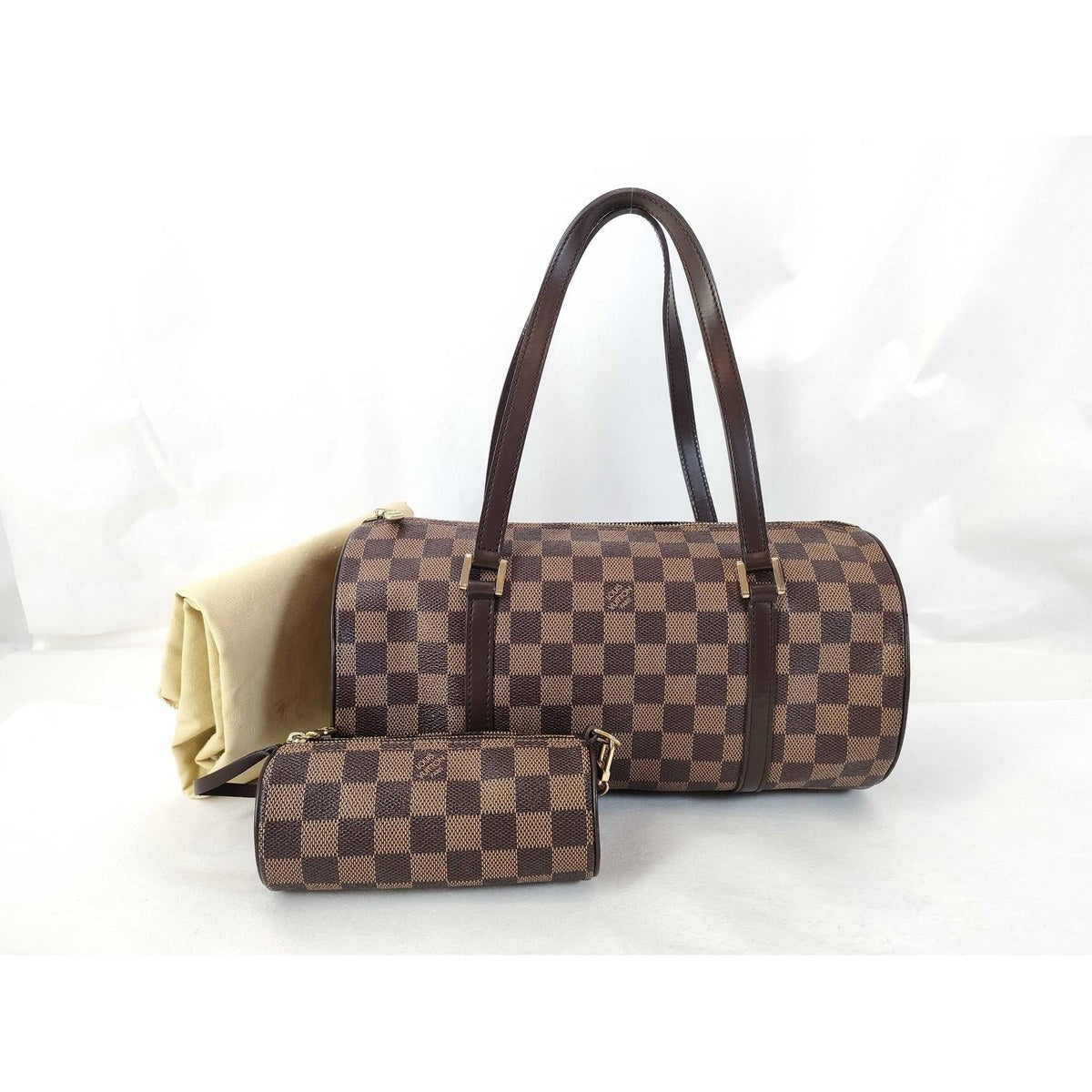 Louis Vuitton Damier Ebene Papillon 30 with Pouch