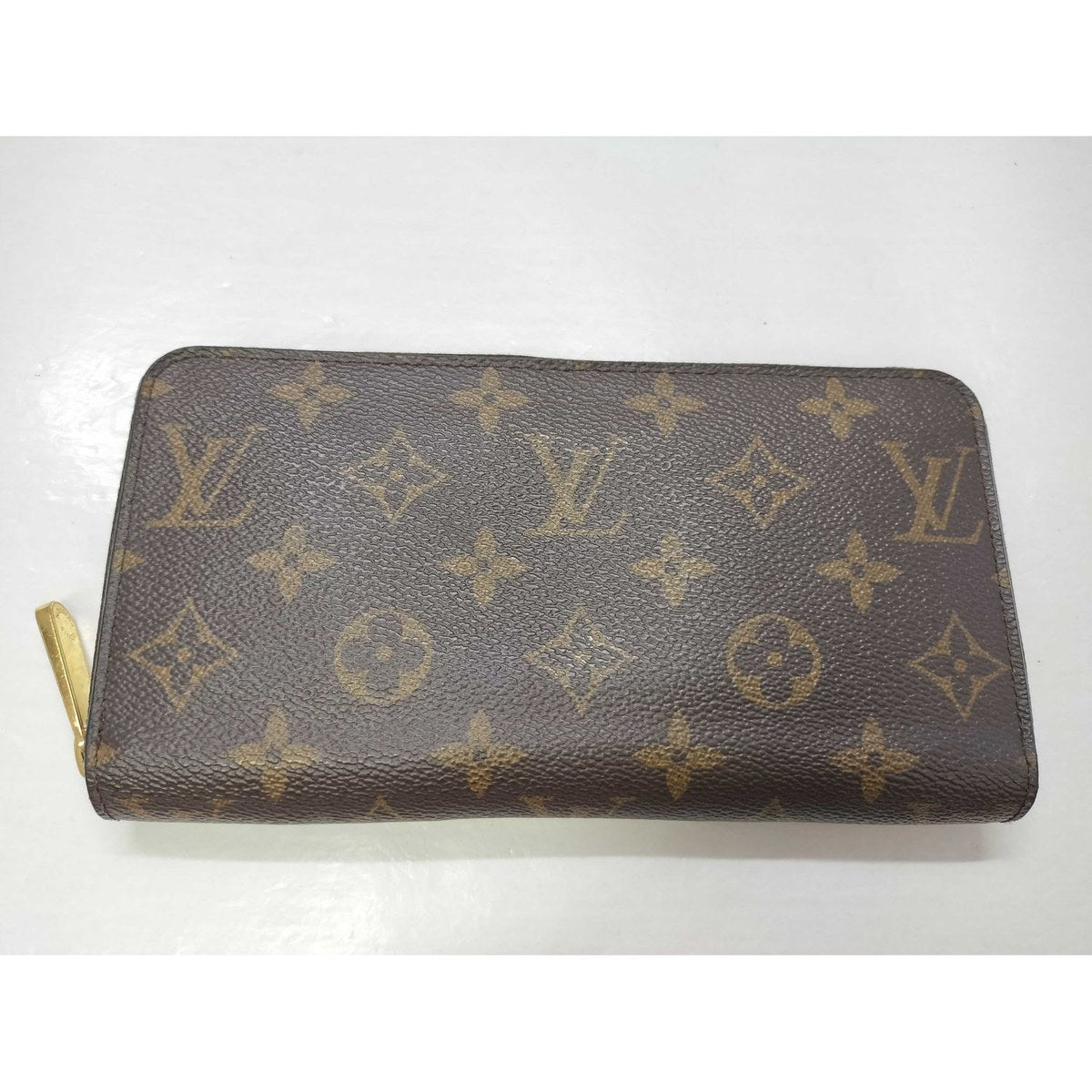 Louis Vuitton Monogram Zippy Wallet, Gold Hardware