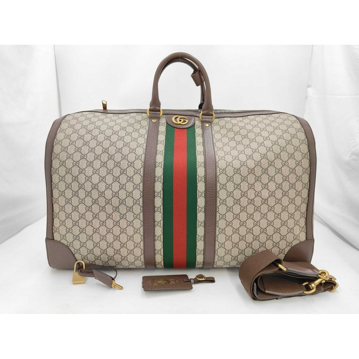 Gucci Savoy Duffle Bag, GG Supreme Canvas