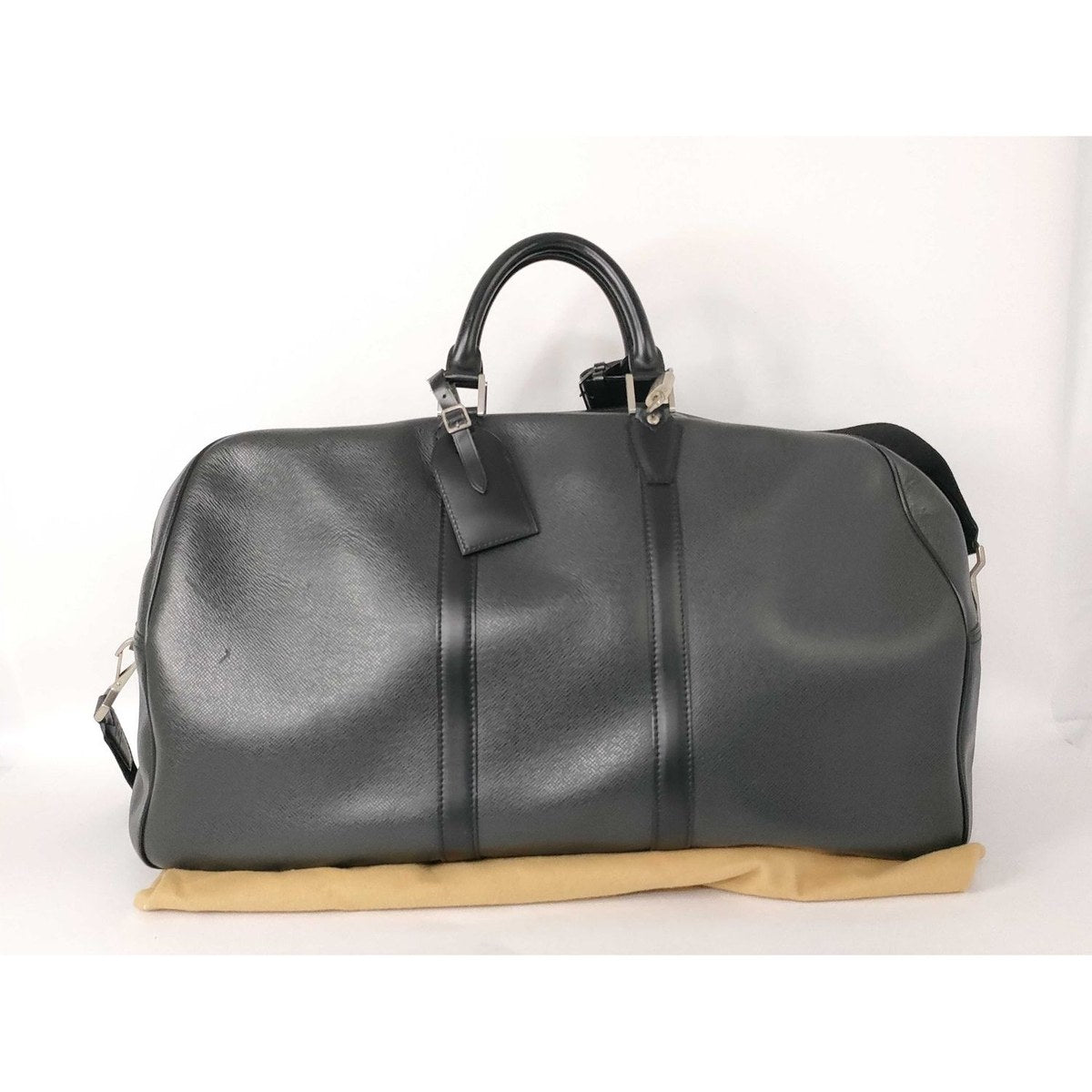Louis Vuitton Kendall Boston Bag, Taiga Leather, Black