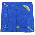 Cartier Silk Scarf, Blue, Gemstone Motif